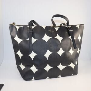 Kate Spade New York Graphic Black & White Tote